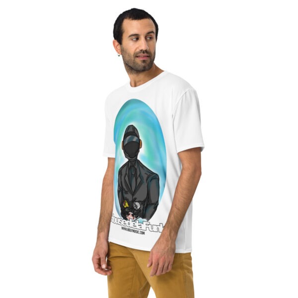 HDLF Fan's Drawing on White Men's T-shirt - Image 2