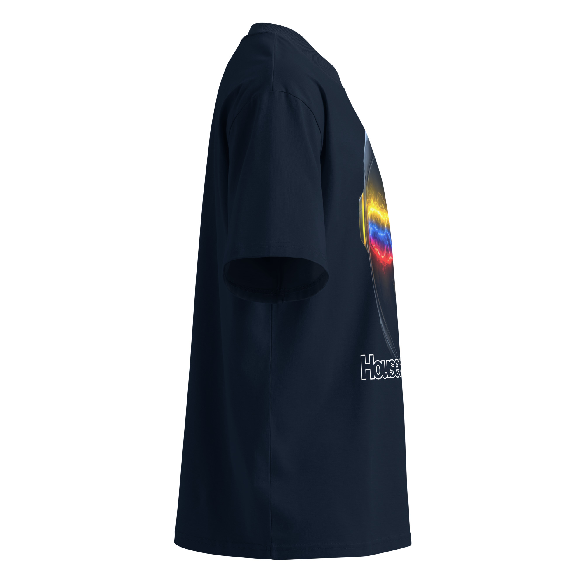 Unisex organic oversized high neck t-shirt - Image 3